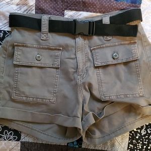 American Eagle canvas high waisted Fesival short